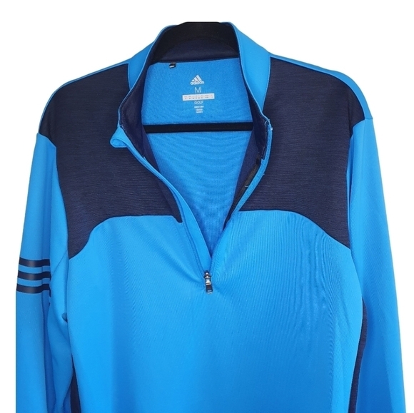 ADIDAS GOLF Pullover 1/2 Zip Hoodie Blue Men's Size M‎ - Picture 4 of 11